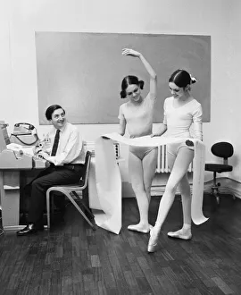 Royal Ballet Company dancers Lesley Collier aged 22 from Orpington and Marilyn Thompson