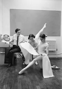 Royal Ballet Company dancers Lesley Collier aged 22 from Orpington and Marilyn Thompson