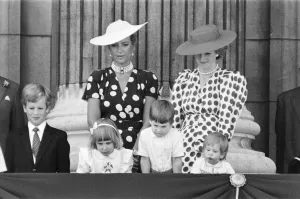 The Royal Family assemble on the balcony of Buckingham Palace for The Trooping of