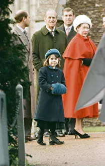 The Royal family attend the Christmas Day service at St Mary Magdalene Church