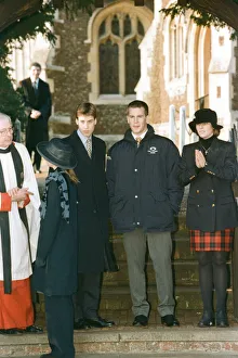 01507 Prints: The Royal family attend the Christmas Day service at St Mary Magdalene Church