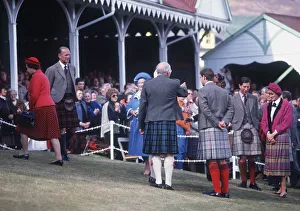 00191 Prints: The Royal Family attending the annual Braemar Highland Games near Balmoral, Scotland