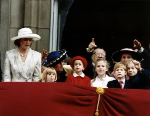 Royal Family on the Balcony of Buckingham Palace for the Trooping of the Colour Ceremony