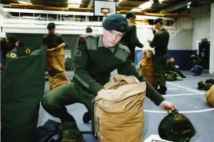 Packing Prints: Royal Marine Commando Reservist Corporal Robert Kilgour is one of 21 Reservist