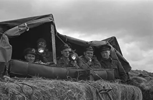 France Prints: Royal Naval Division signallers send commands to merchant ships waiting to offload their