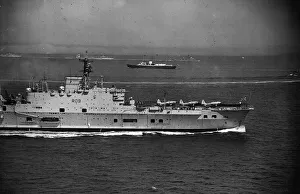 Royal Navy 1957 The Royal Navy welcome home the Royal Yacht Britannia