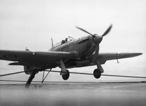 Mediterranean Sea Prints: Royal Navy aircraft carrier HMS Argus at sea during the Second World War