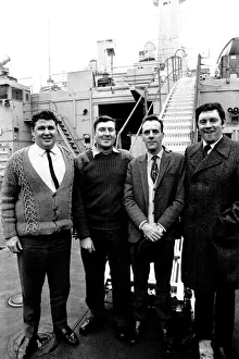Royal Navy assault ship HMS Fearless docked on the River Tyne for the first time