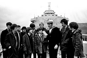 Royal Navy assault ship HMS Fearless docked on the River Tyne for the first time