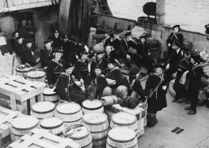 Nurse Prints: The Royal Navy is now establishing permanent bases along the Normandy coast