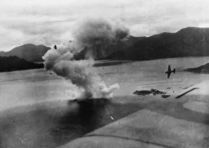 Royal navy Fleet Air Arm attack shipping off Statlandet