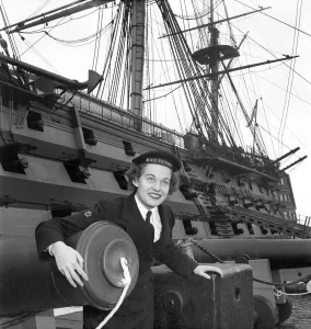 Cadet Prints: Royal Navy HMS Victory: WREN Margaret Mann 19 a winter in the navy