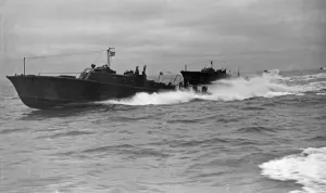Speed Prints: Royal Navy motor anti submarine torpedo boats on patrol in the English Channel for German