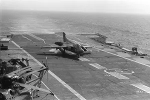 Royal Navy Ships HMS Ark Royal Aircraft Carrier Flight Deck 1970 HMS Ark Royal
