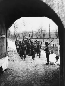 The Royal Scots Battalion This series of pictures depicts a day in the routine of a