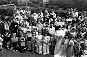 00191 Prints: Royal Wedding Celebrations In Ulster July 1981 A fancy dress parade was