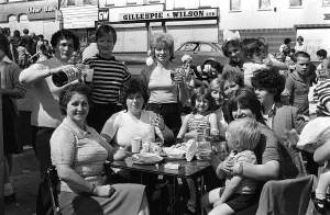 00191 Prints: Royal Wedding Celebrations In Ulster July 1981 A soft drinks toast to the Royal