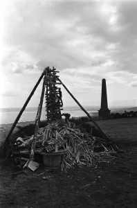 00191 Prints: Royal Wedding Preparations In Ulster July 1981 The Royal wedding beacon in