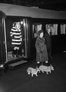 Royals back from Sandringham. The Queen and Princess Anne arriving at Liverpool