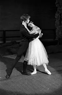 Rudolf Nureyev and Margot Fonteyn seen here during rehearsals at the Royal Ballet Covent