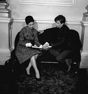 Rudolf Nureyev seen here at the Royal Ballet Covent Garden with Margot Fonteyn to discuss