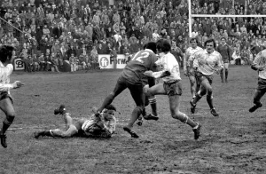 Rugby League International Wales v France Action from the match