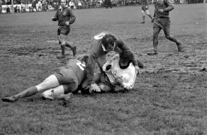 Rugby League International Wales v France Action from the match