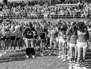 Rugby match between actresses and models sponsored by The Put Mustard On It committee