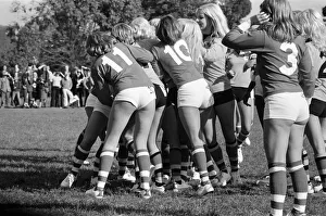 Rugby match between actresses and models sponsored by The Put Mustard On It committee