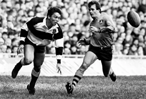 Passing Prints: Rugby union international match at Cardiff Arms Park Barbarians v Australia
