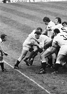 00445 Prints: Rugby Union Five Nations International match at Twickenham. England 24 v Ireland 9