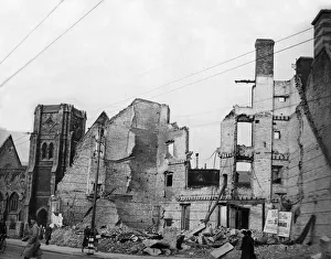 Gothic Prints: The ruined shell of St Andrews Presbyterian Church stands at the corner of Prospect