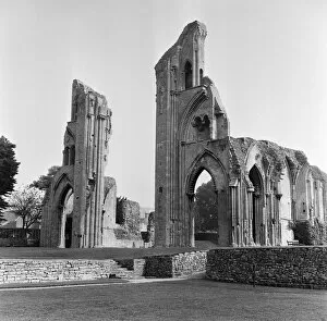 00661 Collection: Ruins of Glastonbury Abbey in Somerset. 22nd September 1966