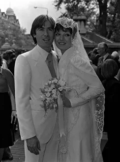 Rula Lenska star of Rock Follies married actor Brian Deacon in London June