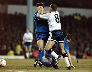 Gazza Prints: Rumbelows Cup Quarter Final replay at White Hart Lane. Tottenham Hotspur 0 v