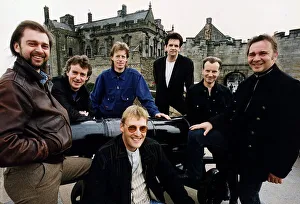 Castle Prints: Runrig rock group with Barry Wright of Regular Music cannon at Stirling Castle