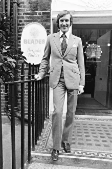 00491 Prints: Rupert Lycett Green seen here modelling the latest menswear at Blades