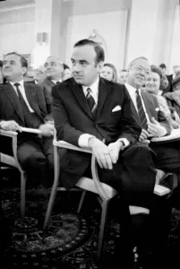Rupert Murdoch at the auction to bid for the control of the News of the World newspaper