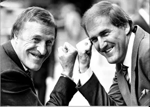 Images Dated 29th September 1987: Russ Abbot 40th birthday. Pictured with Bruce Forsyth