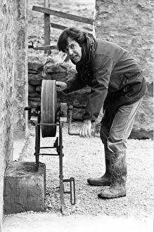 Russell Harty pictured at his farm house near the market town of Settle in North