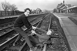 00348 Prints: Russell Harty, Thelma Barlow (Coronation Streets Mavis Riley and Madge Hindle