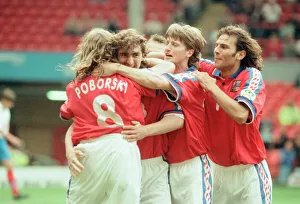 00954 Prints: Russia 3-3 Czech Republic, Euro 1996 Group C match at Anfield