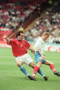 00954 Prints: Russia 3-3 Czech Republic, Euro 1996 Group C match at Anfield