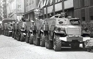 01428 Prints: THE RUSSIAN ARMY ON THE STREETS OF PRAGUE, CZECHOSLOVAKIA - DURING THE UPRISING OF 1968