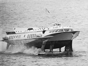 Marine Prints: Russian Kometa Hydrofoil arriving at Dover, Kent, for a sales drive down the Thames