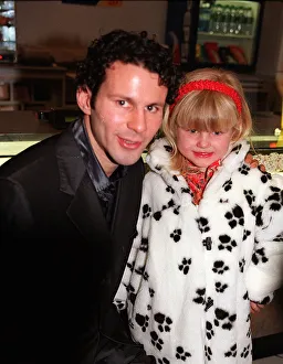 Ryan Giggs on the town with his sister Bethany 17 December 1997 at the premiere of