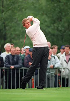 Golfer Prints: Ryder Cup Europe v USA The Belfry September 1993 Colin Montgomerie tees off with