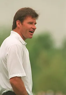 Golfer Prints: Ryder Cup Europe v USA September 1993 Nick Faldo golfer watches on as his partner