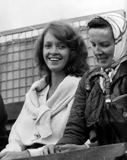 Sabrina Guinness watches Prince Charles play Polo July 1979 at Cowdrey Park