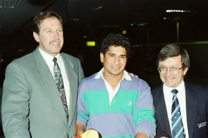 Sachin Tendulkar, first overseas signing for Yorkshire County Cricket Club